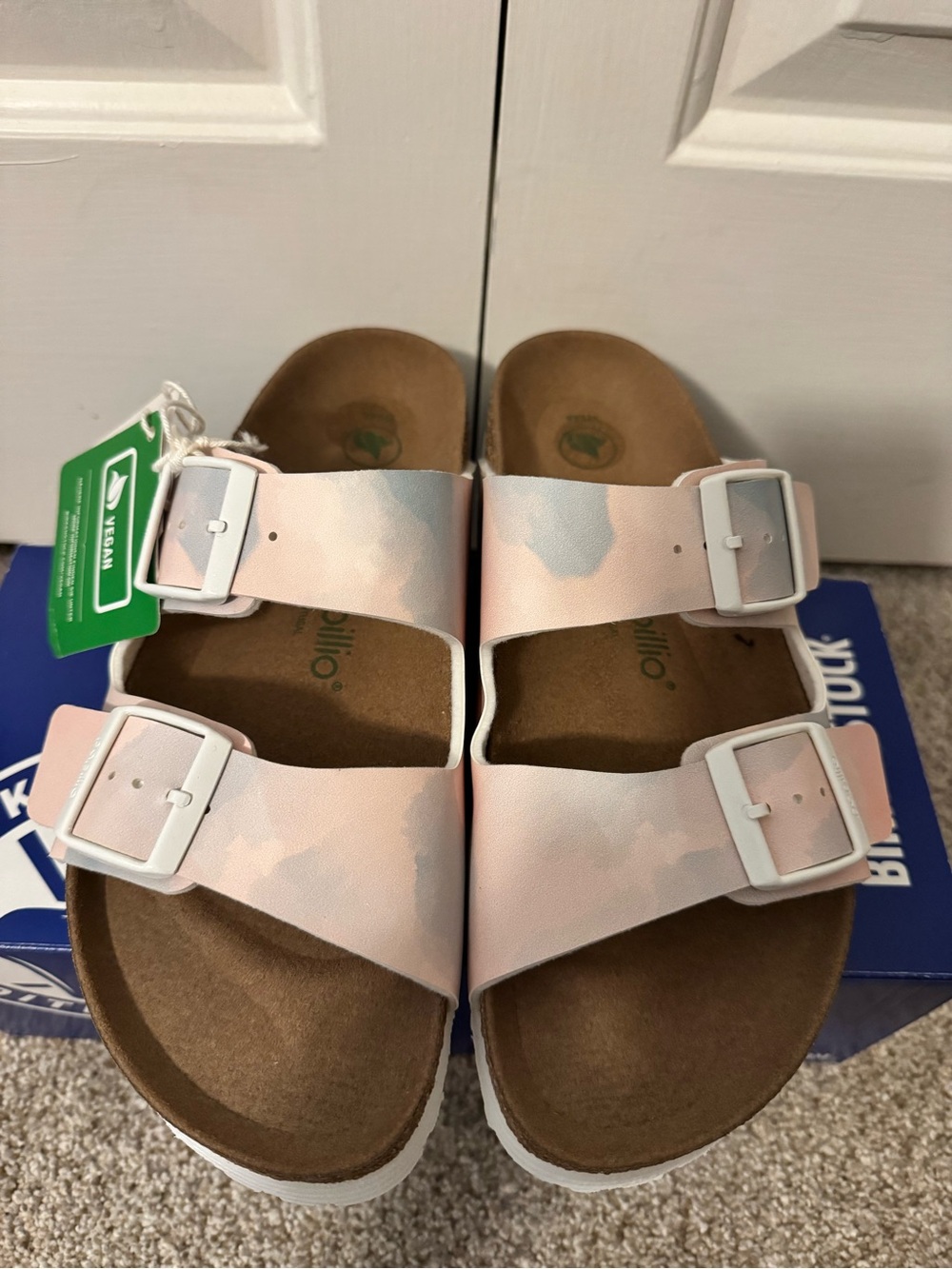 Papillio by Birkenstock Arizona Platform Vegan Sandals EUR 39